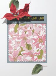 Petal flower style with pink, green colors - Image 6