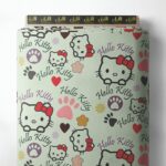 Cat animal style with pink,white colors