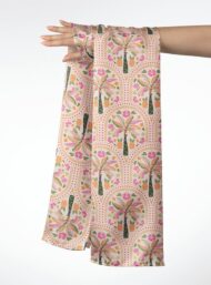 Tree flower style with pink,green colors - Image 3