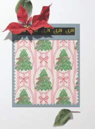 Tree nature style with green,pink colors - Image 6