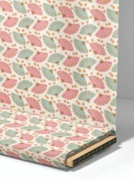 Fan flower style with pink,blue colors - Image 4