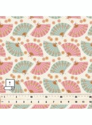 Fan flower style with pink,blue colors - Image 5