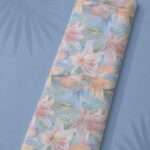 Petal flower style with pink,blue colors