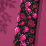 Petal flower style with pink,green colors