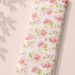 Petal flower style with pink,green colors