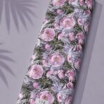 Petal flower style with pink,green colors