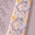 Petal flower style with grey,yellow colors