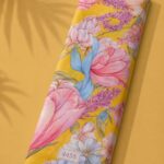 Petal flower style with pink,yellow colors