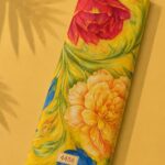 Petal flower style with yellow,red colors