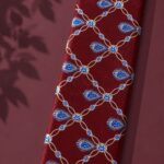 Fabric others style with red,blue colors