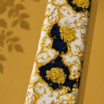 Bloom flower style with yellow,blue colors