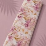 Petal flower style with pink,white colors