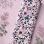 Petal flower style with pink,green colors