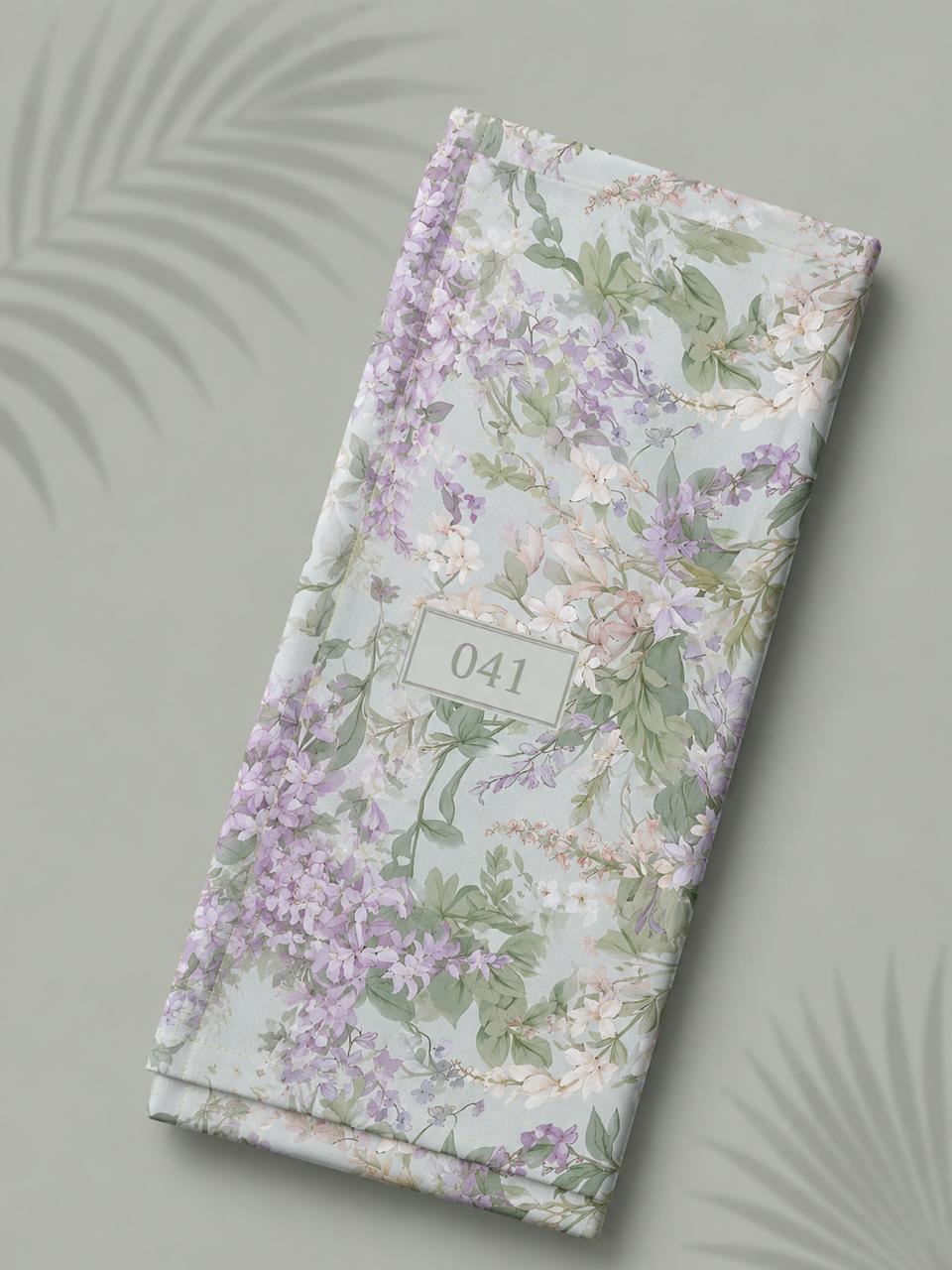 LAI-0041_1-2.jpeg Leaf flower style with green,purple colors - Image 1