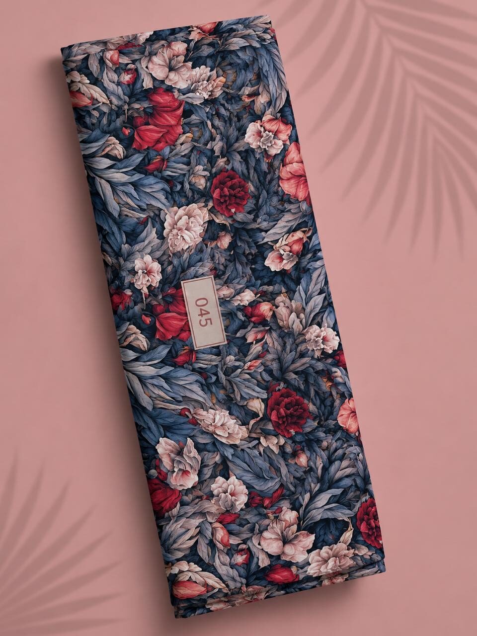 LAI-0045_1-2.jpeg Leaf flower style with red,blue colors - Image 1