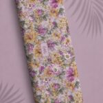 Petal flower style with purple,yellow colors