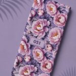 Petal flower style with pink,purple colors