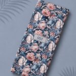 Petal flower style with pink,blue colors