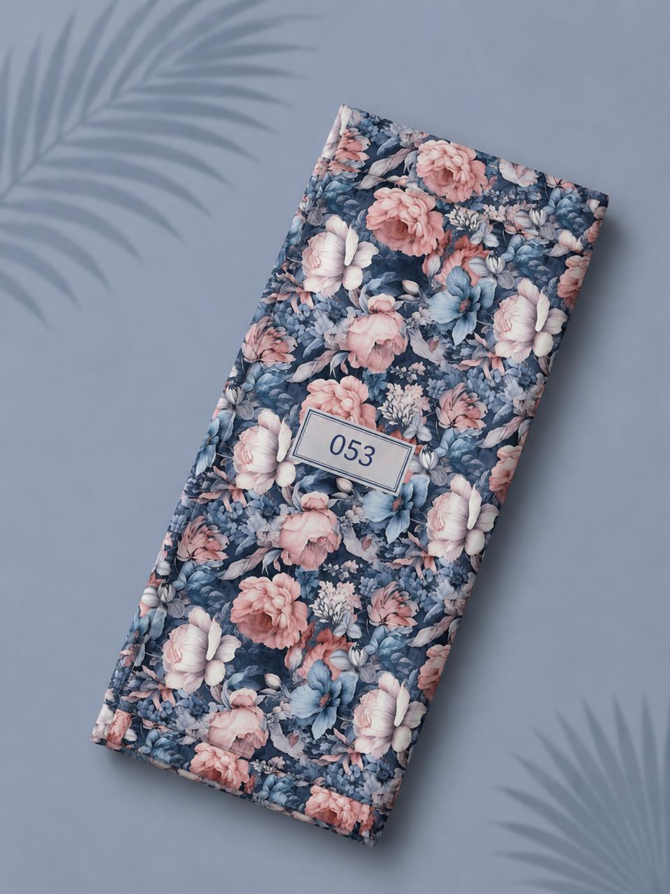 LAI-0053_1-2.jpeg Petal flower style with pink,blue colors - Image 1
