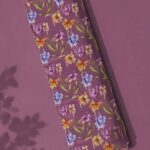 Petal flower style with purple,yellow colors