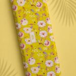 Bloom flower style with yellow,pink colors