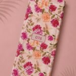 Petal flower style with pink,green colors