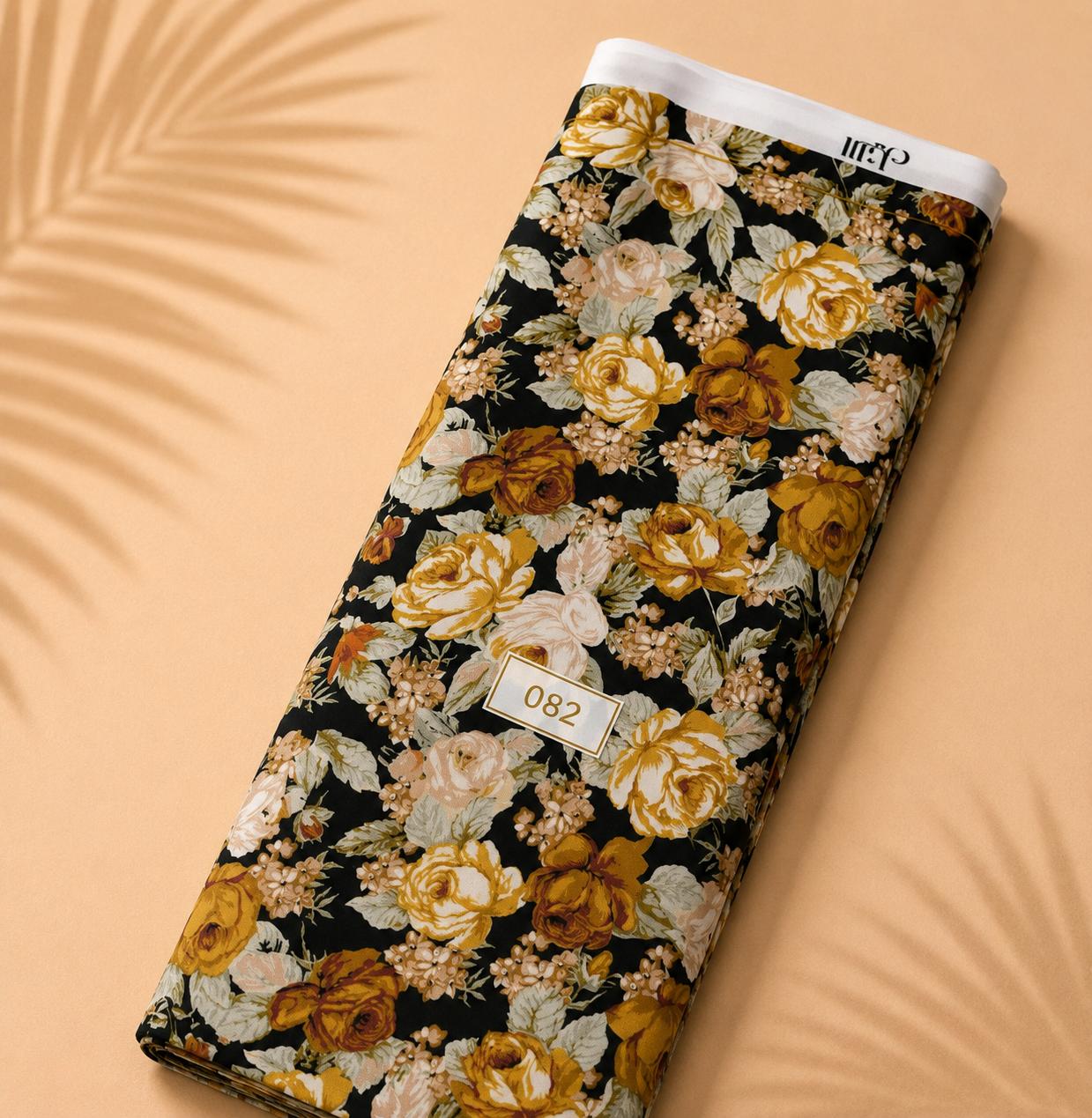 LAI-0082_1-2.jpeg Rose flower style with black,yellow colors - Image 1