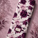 Petal flower style with purple,white colors