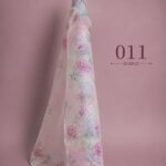 Petal flower style with pink,green colors