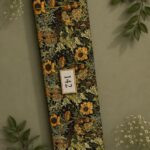 Leaf flower style with yellow,green colors