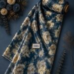 Petal flower style with blue,white colors