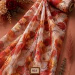 Petal flower style with red,white colors