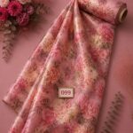 Bloom flower style with pink,green colors