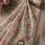 Petal flower style with pink,green colors