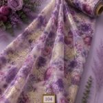 Petal flower style with purple,green colors
