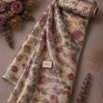 Bloom flower style with pink,grey colors