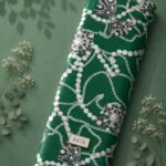 Bead mixed style with green,white colors