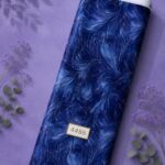 Fabric abstract style with blue colors