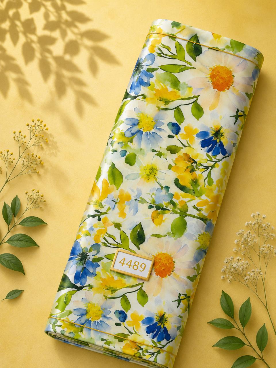 LAI-4489_1-2.jpeg Leaf flower style with yellow,blue colors - Image 1