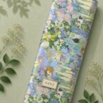 Flower nature style with green,blue colors