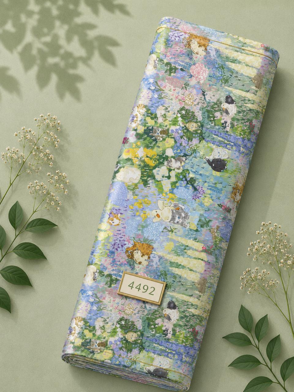 LAI-4492_1-2.jpeg Flower nature style with green,blue colors - Image 1