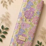 Petal flower style with pink,green colors
