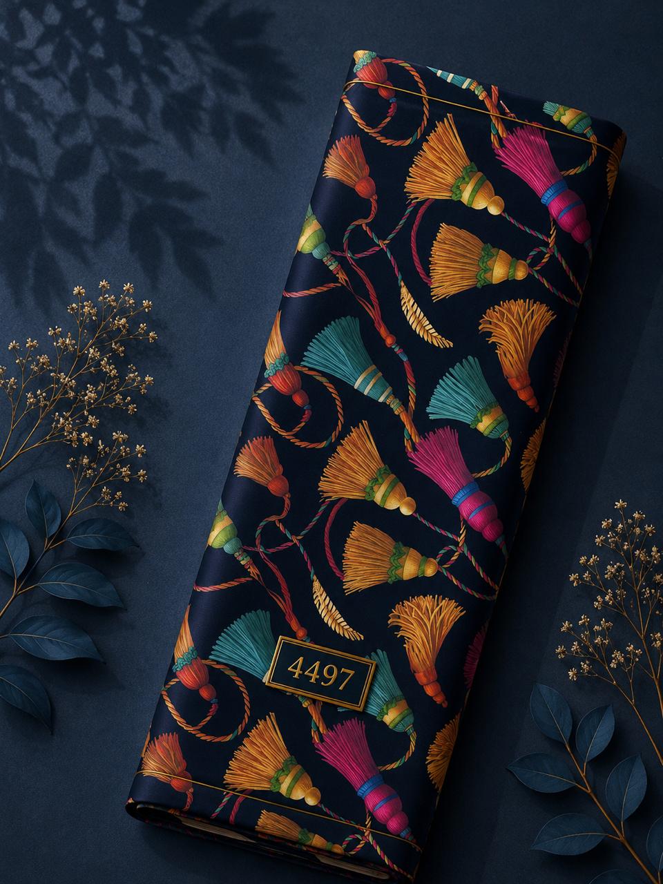 LAI-4497_1-2.jpeg Flower nature style with blue,yellow colors - Image 1