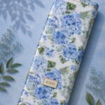 Bloom flower style with blue,green colors