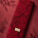 Leaf flower style with red colors