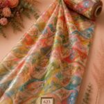 Bloom flower style with pink,green colors