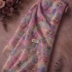 Bloom flower style with pink,blue colors