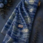 Petal flower style with blue,grey colors