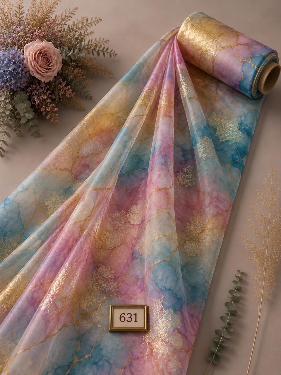 LAI-631_1-1.jpeg Rose flower style with pink,blue colors - Image 1