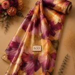 Bloom flower style with purple,yellow colors